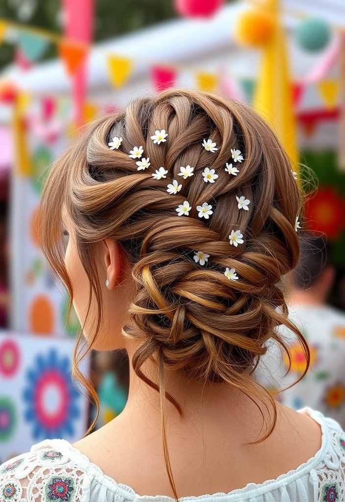 23 Chic Old Money Blonde Hairstyles That'll Make You Feel Like Royalty! - 12. Boho Chic Updo