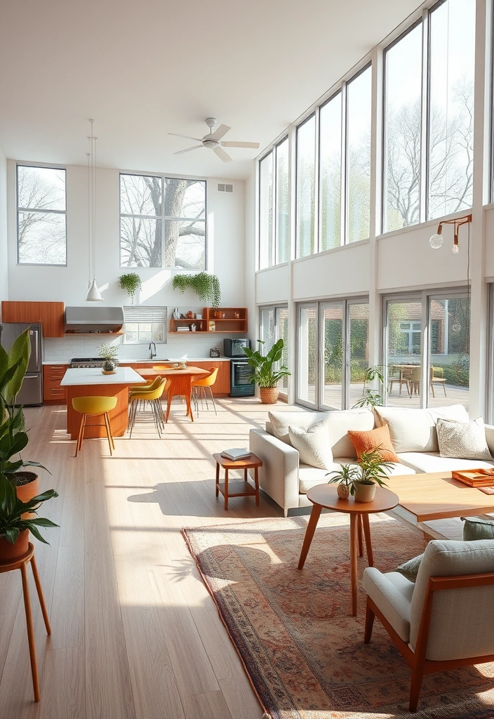 24 Stunning Mid Century Style Home Ideas (You Won't Believe #10!) - 6. Open and Airy Spaces