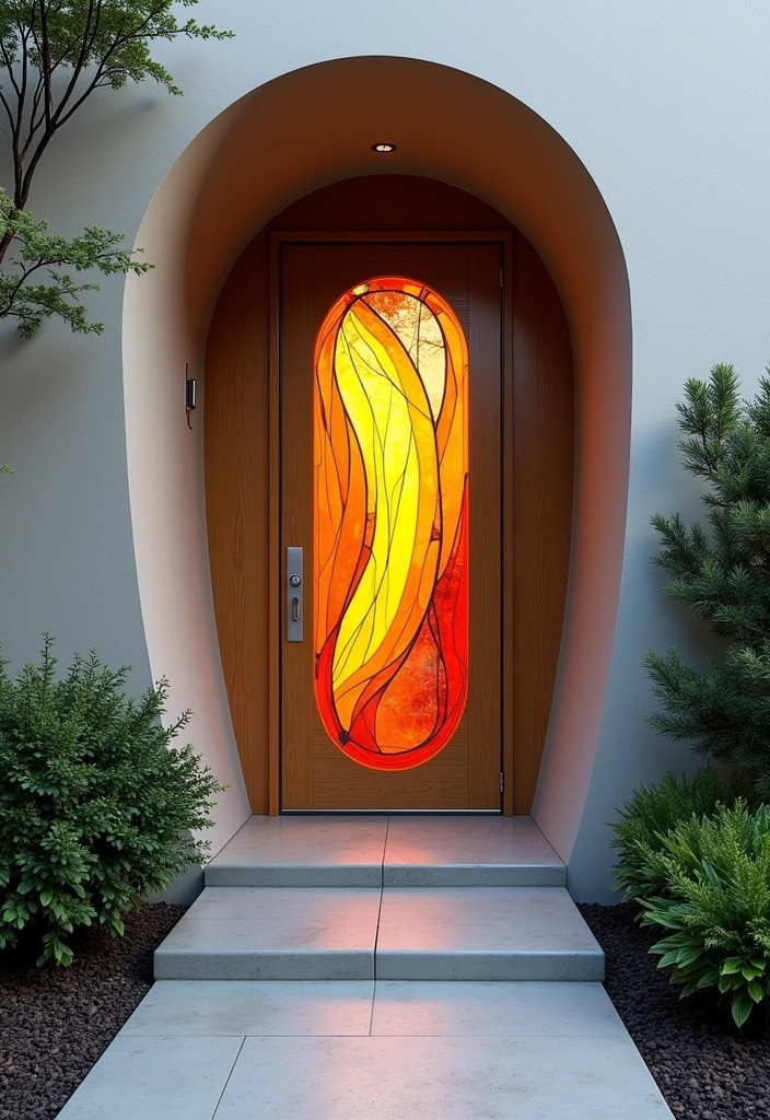 22 Front Door Ideas That Will Make Your Neighbors Jealous (You Won't Believe #12!) - 21. Unique Door Shapes for a Standout Look