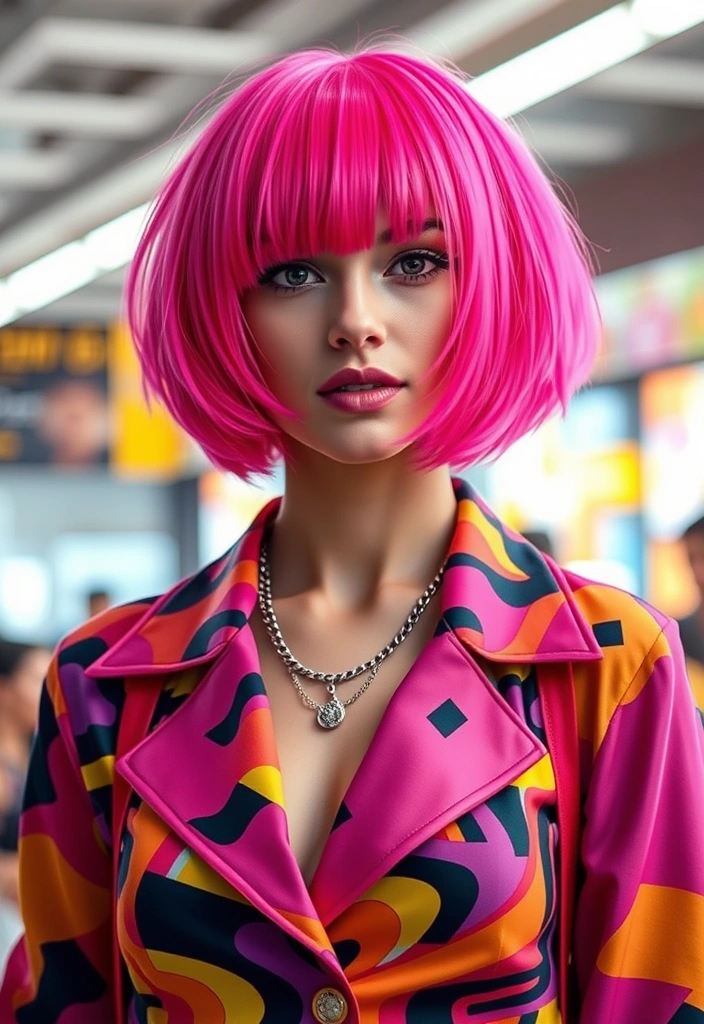 20 Classy 90’s Bob Haircut Ideas That'll Make You Want to Chop It All Off! - 19. The Bold Color Bob