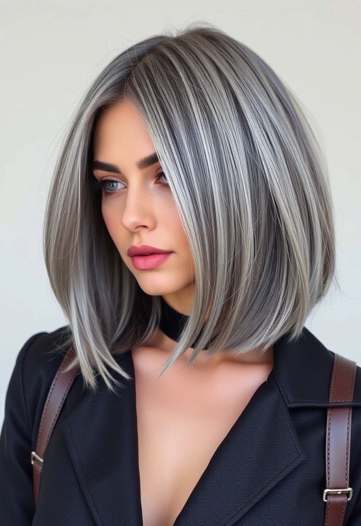 25 Bold Hair Dye Ideas That Will Transform Your Look Instantly! - 7. Silver Grey