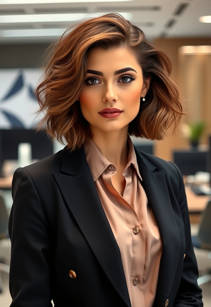 20 Chic Fluffy Bob Haircuts You Need to Try This Season (You Won't Regret #8!) - 15. The Professional Fluffy Bob