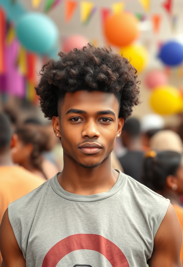 15 Modern Temple Fade Haircuts for Men That Will Transform Your Look! - 14. Afro Fade