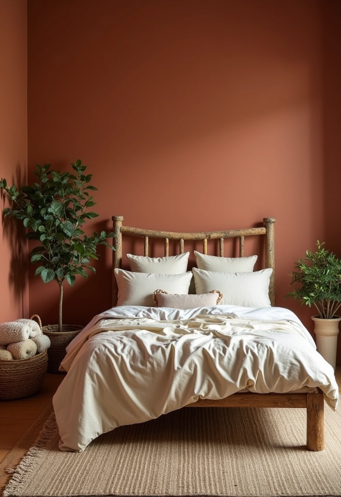 27 Best Paint Colors for Master Bedroom That'll Transform Your Space! - 12. Earthy Terracotta