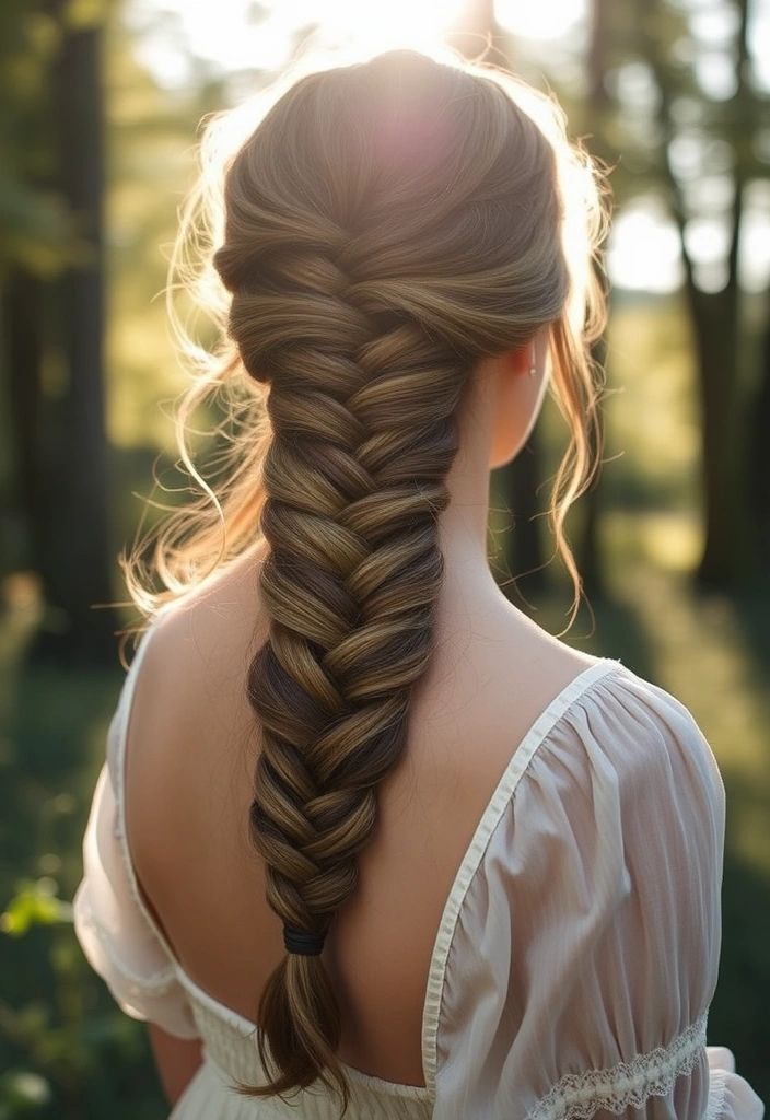 21 Gorgeous Hairstyles for Medium Length Hair That Will Turn Heads! - 13. Fishtail Braid