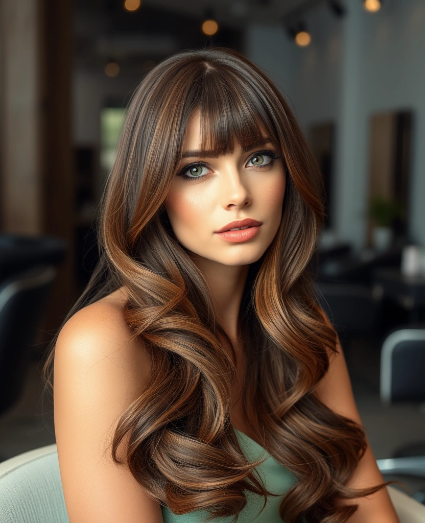 28 Stunning Brown Wolf Cut Ideas That Will Transform Your Look! - 15. Two-Toned Brown Wolf Cut