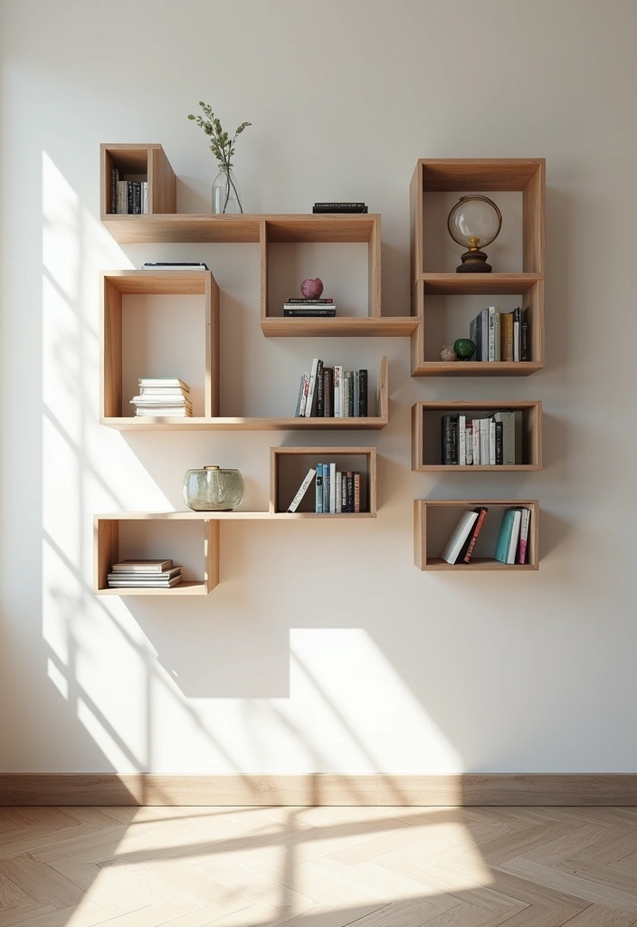 21 Bookshelf Ideas That'll Transform Your Space Into a Cozy Haven! - 11. Wall-Mounted Bookshelves