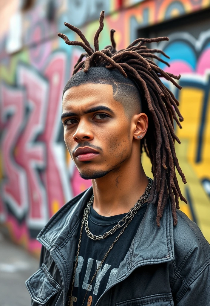 24 Nonchalant Dreadhead Styles That'll Make You Look Effortlessly Cool! - 12. Dreadlocks with Undercut