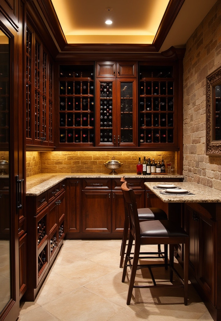 27 Unique Basement Ideas That’ll Transform Your Space into a Cozy Retreat! - 6. Chic Wine Cellar