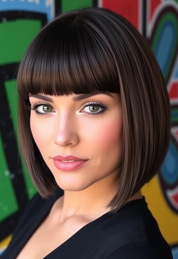 18 Cute Haircuts That Will Transform Your Look (You Won't Believe #12!) - 11. Blunt Fringe Bob