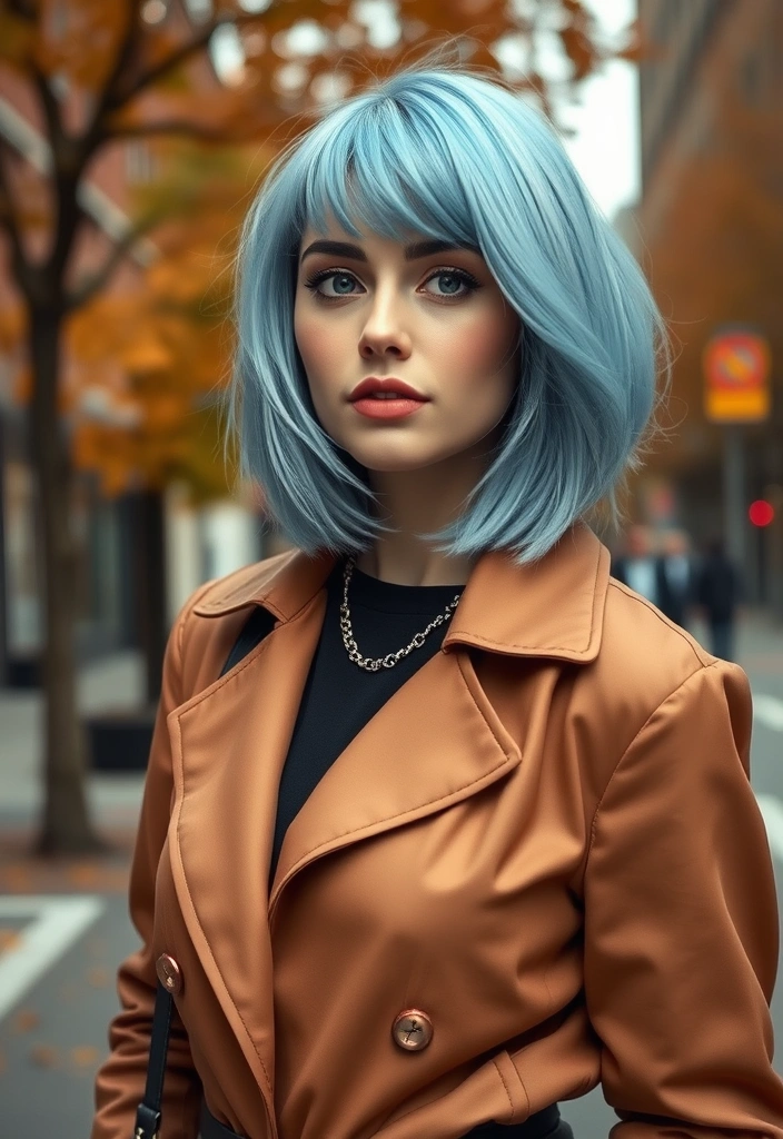 23 Stunning Fall Hair Color Ideas That Will Turn Heads This Autumn! - 13. Ice Blue