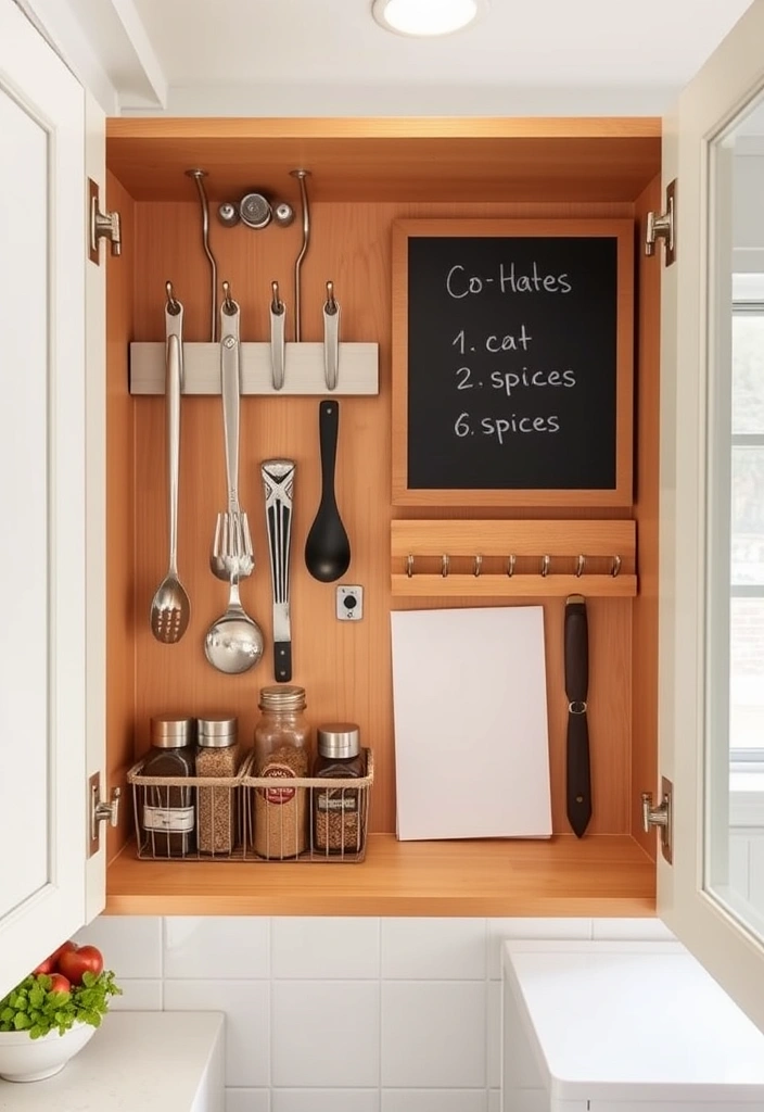 20 Clever Small Kitchen Ideas That Will Maximize Your Space Like Never Before! - 12. Utilize the Inside of Cabinet Doors