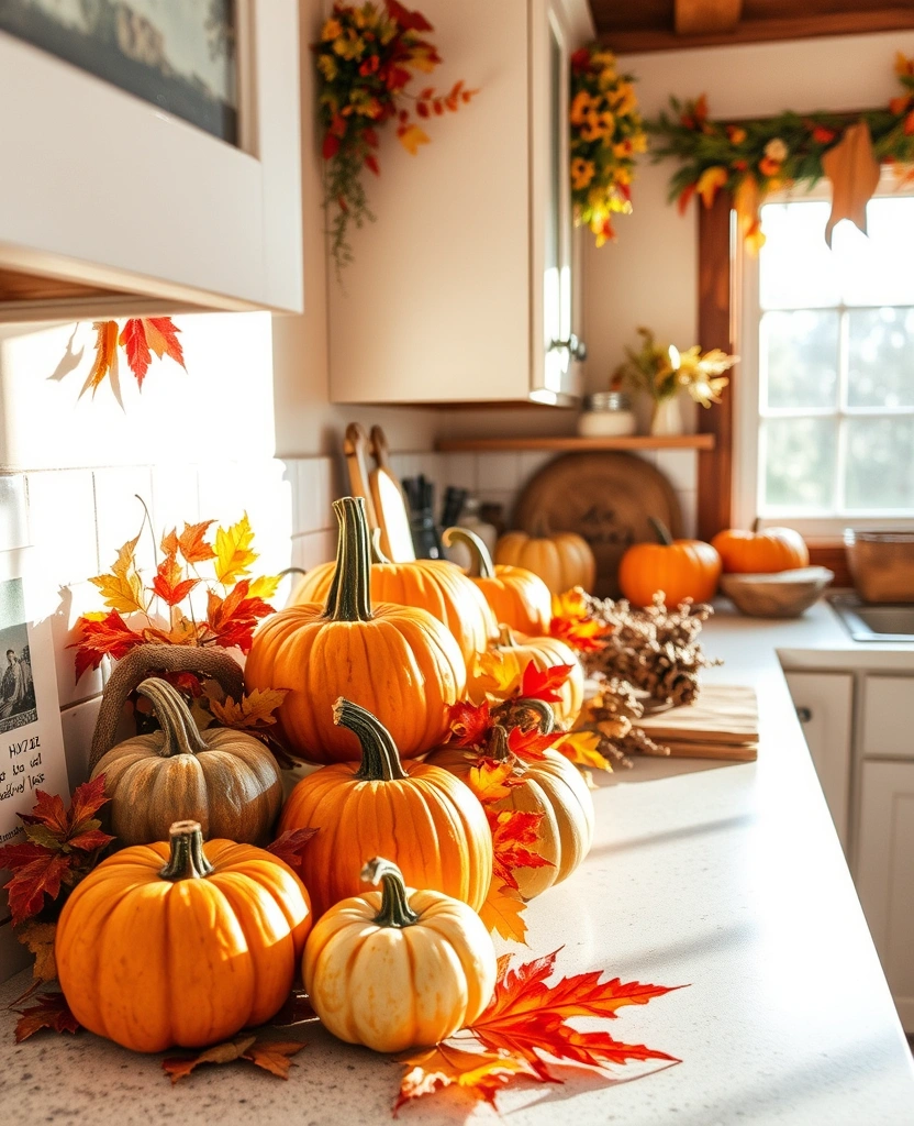 23 Cottagecore Kitchen Designs That Will Make You Feel Like You’re in a Fairytale! - 23. Seasonal Decor Touches