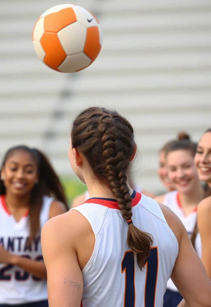 15 Sporty Softball Hairstyles That'll Make You Stand Out on the Field! - 10. Braided Top Knot