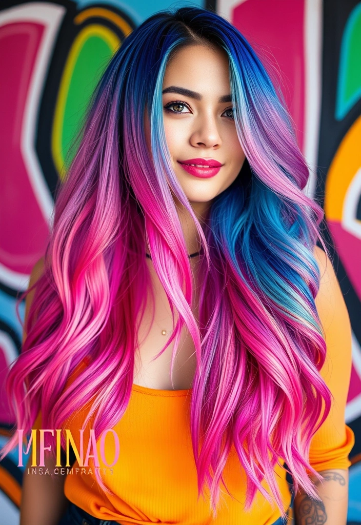 25 Bold Hair Dye Ideas That Will Transform Your Look Instantly! - 6. Ombre Rainbow