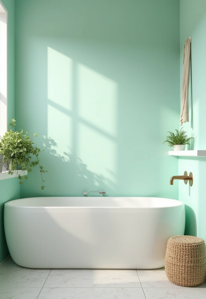 22 Best Paint Colors for Interior Walls That Will Transform Your Space! - 19. Refreshing Mint: Cool and Inviting