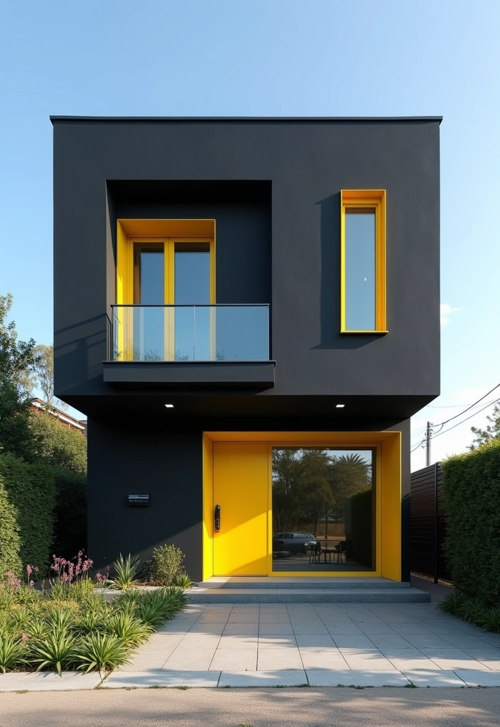 28 Best Paint Colors for a Modern House Exterior That Will Turn Heads! - 10. Bold Black