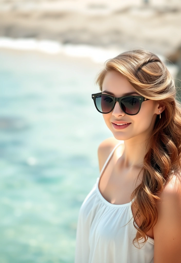 24 Sun-Kissed Beach Hairstyles to Rock This Summer (You Won't Believe #10!) - 4. Half-Up, Half-Down