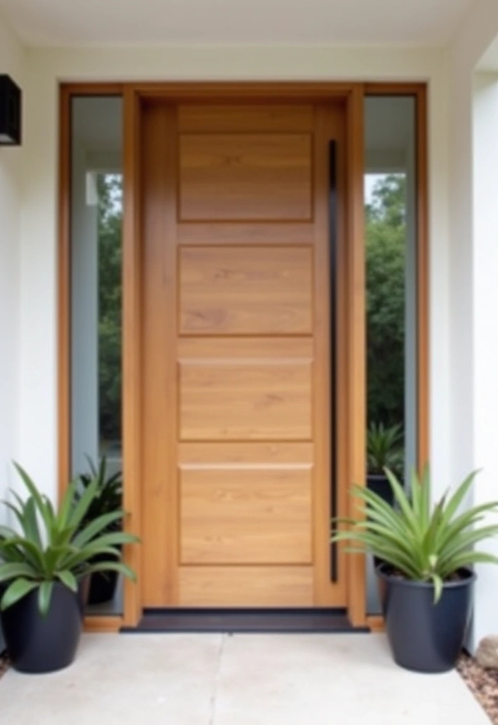 22 Front Door Ideas That Will Make Your Neighbors Jealous (You Won't Believe #12!) - 2. Minimalist Modern Charm