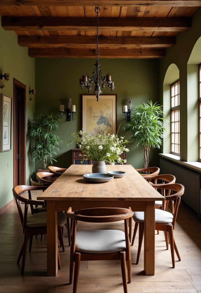 26 Best Modern Farmhouse Paint Colors That Will Transform Your Space! - 12. Olive Green: Rustic Charm