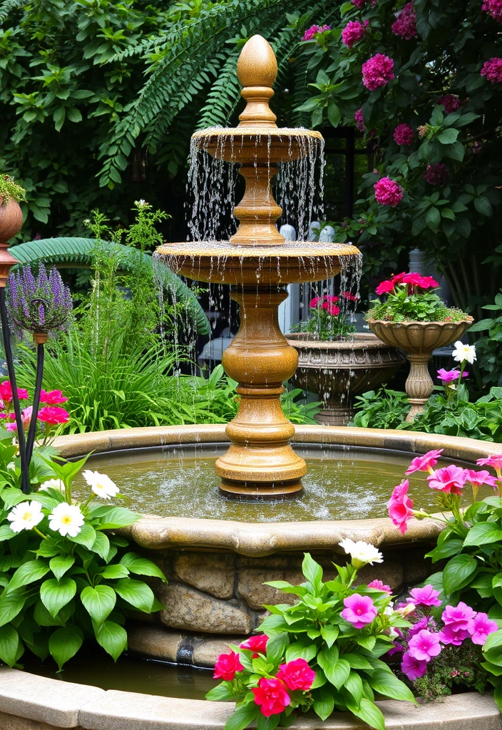 25 DIY Yard Art Ideas That'll Transform Your Garden into a Masterpiece! - 14. DIY Garden Fountain