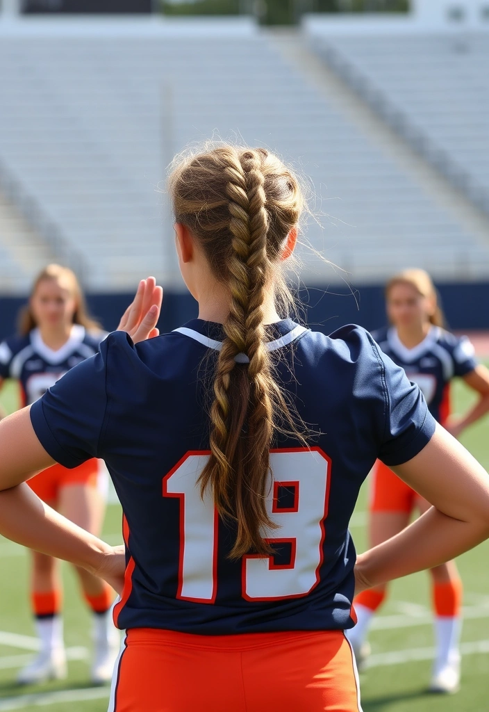 15 Sporty Softball Hairstyles That'll Make You Stand Out on the Field! - 12. Twisted Half-Up Ponytail