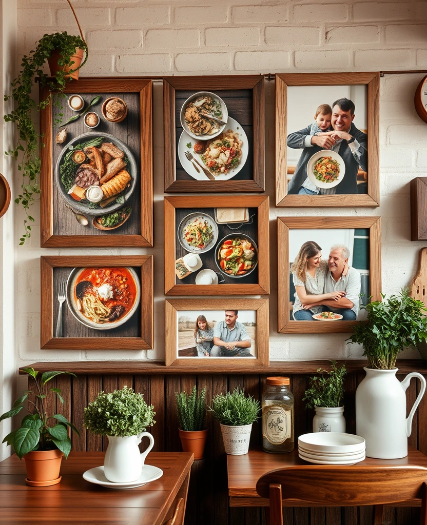 21 Inspiring Photo Wall Ideas That Will Transform Your Space! - 27. The Cozy Café Vibe