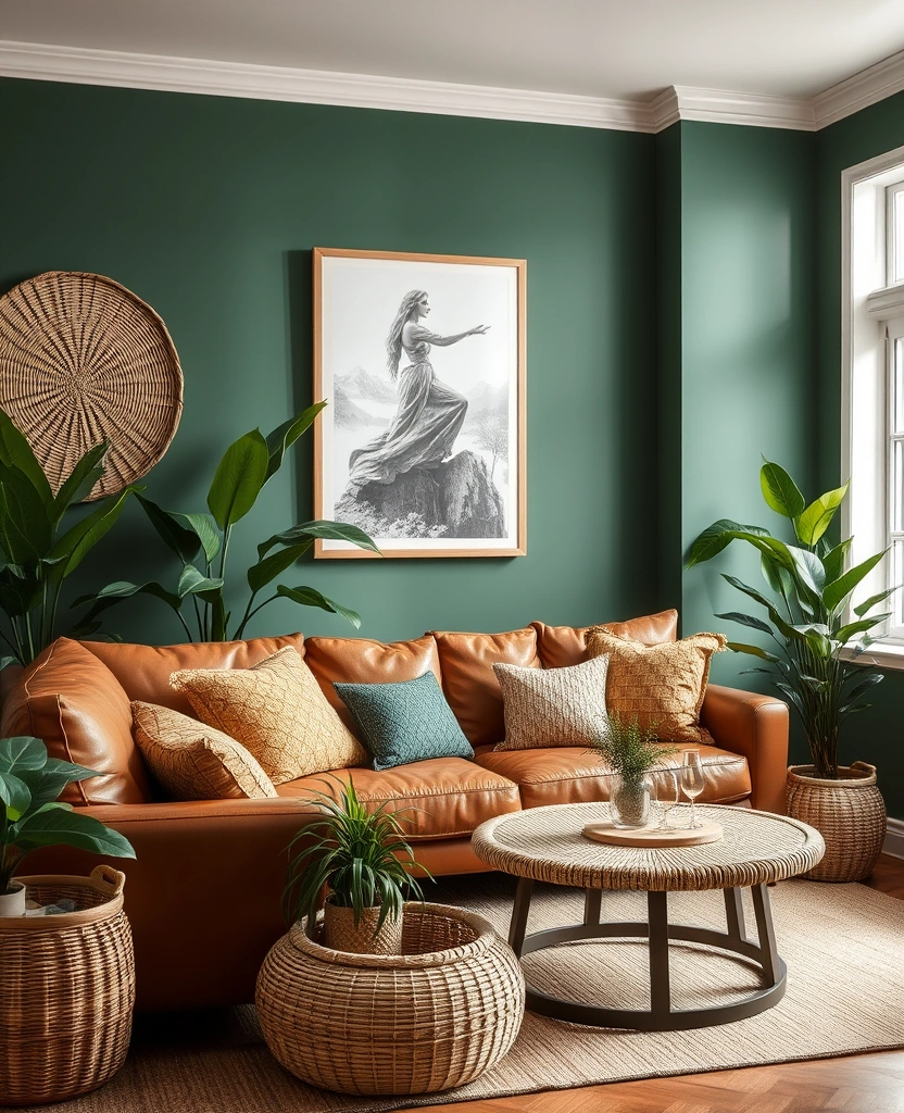 27 Living Room Paint Colors That Create the Ultimate Cozy Vibe (You’ll Love #15!) - 29. Forest Green