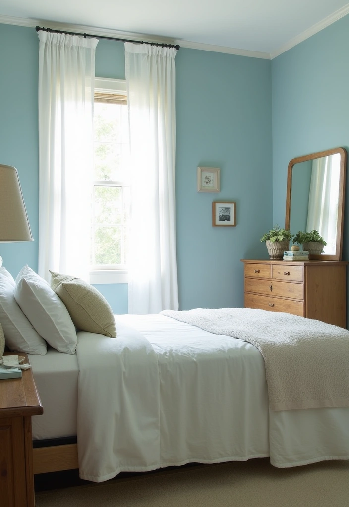 26 Best Modern Farmhouse Paint Colors That Will Transform Your Space! - 2. Dusty Blue: Serenity and Calm