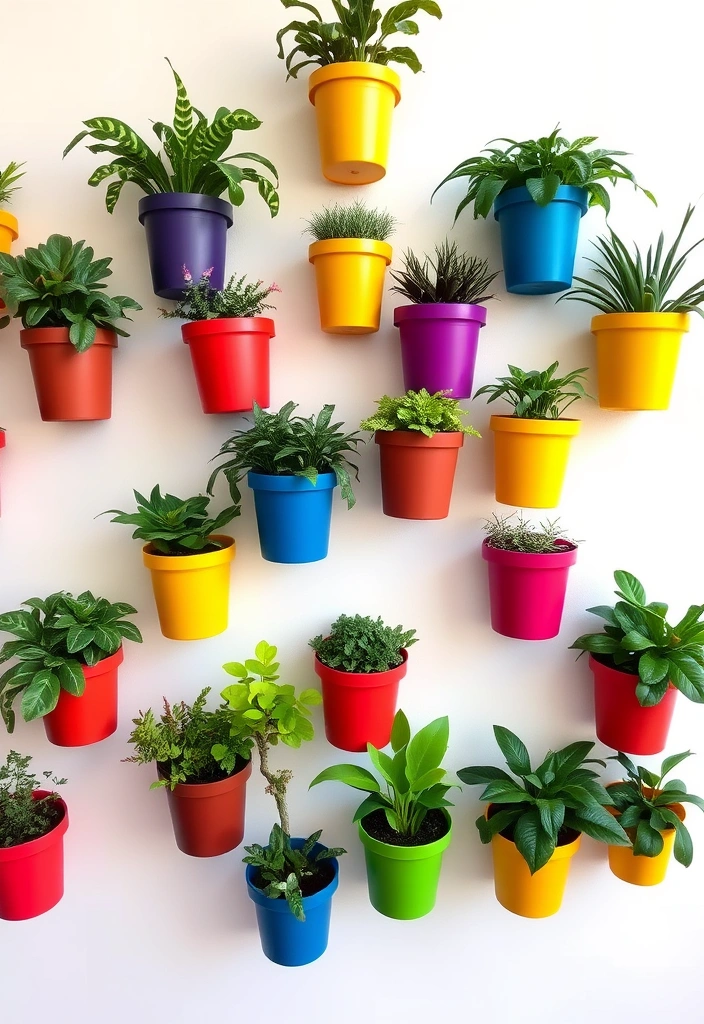 28 Small Clay Projects Ideas for Playful Pinch Pot Prowess That Will Spark Your Creativity! - 20. Eye-catching Wall Planters