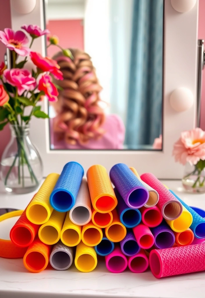 20 Genius Hacks to Add Volume to Fine Hair (You Won't Believe #15!) - 9. Try Velcro Rollers