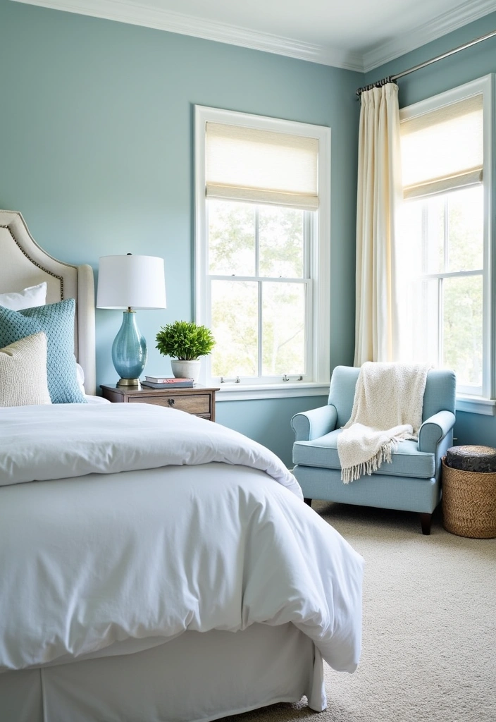 27 Best Paint Colors for Master Bedroom That'll Transform Your Space! - 27. Frosty Blue