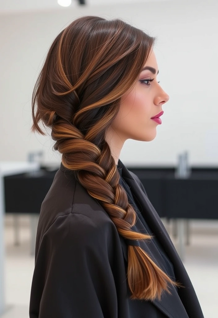 15 Retro 90s Blowout Hairstyles That Will Make You Nostalgic! - 14. The 90s Sleek Braids with Blowout