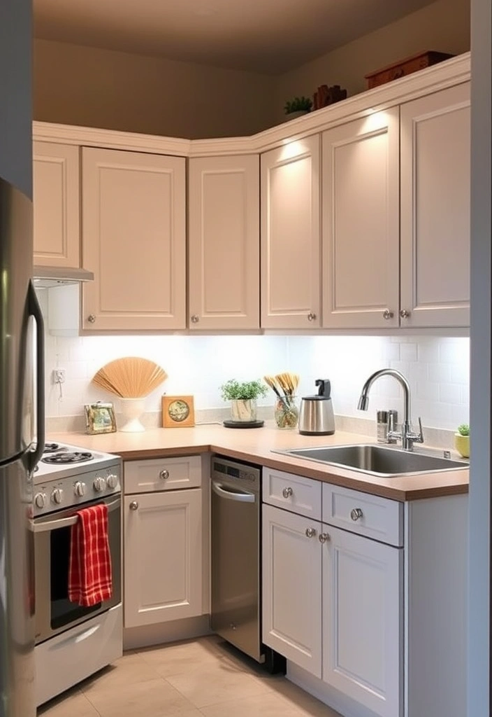 20 Clever Small Kitchen Ideas That Will Maximize Your Space Like Never Before! - 15. Smart Use of Color and Light