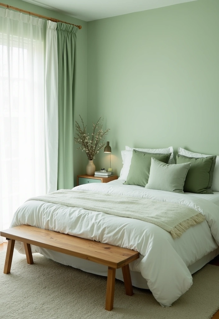 25 Earth Tone Paint Colors for Your Bedroom That Will Transform Your Space Instantly! - 6. Sage Green: Fresh and Invigorating