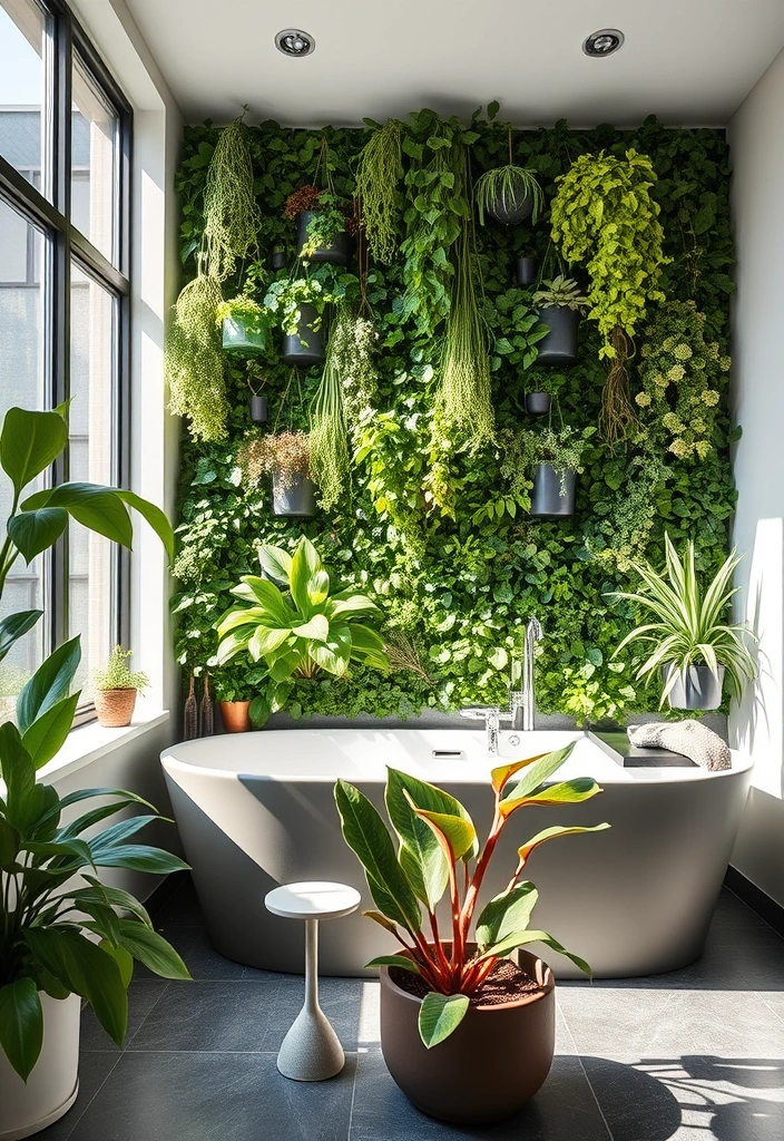 23 Modern Organic Bathroom Decor Ideas That Will Transform Your Space! - 2. Biophilic Design