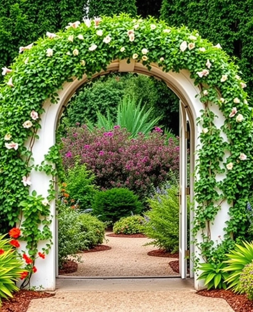 25 DIY Yard Art Ideas That'll Transform Your Garden into a Masterpiece! - 26. Unique Garden Arches