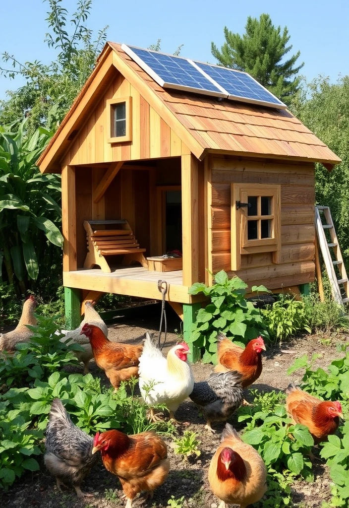 21 Eggcellent Inside Chicken Coop Designs for the Feathery Bunch - 3. The Eco-Friendly Coop