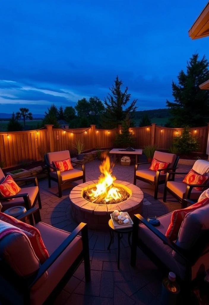 22 Cozy Patio Ideas That Will Transform Your Outdoor Space into a Relaxation Oasis! - 3. Cozy Fire Pit Gatherings