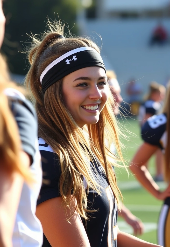 15 Sporty Softball Hairstyles That'll Make You Stand Out on the Field! - 13. Sporty Headband with Loose Waves