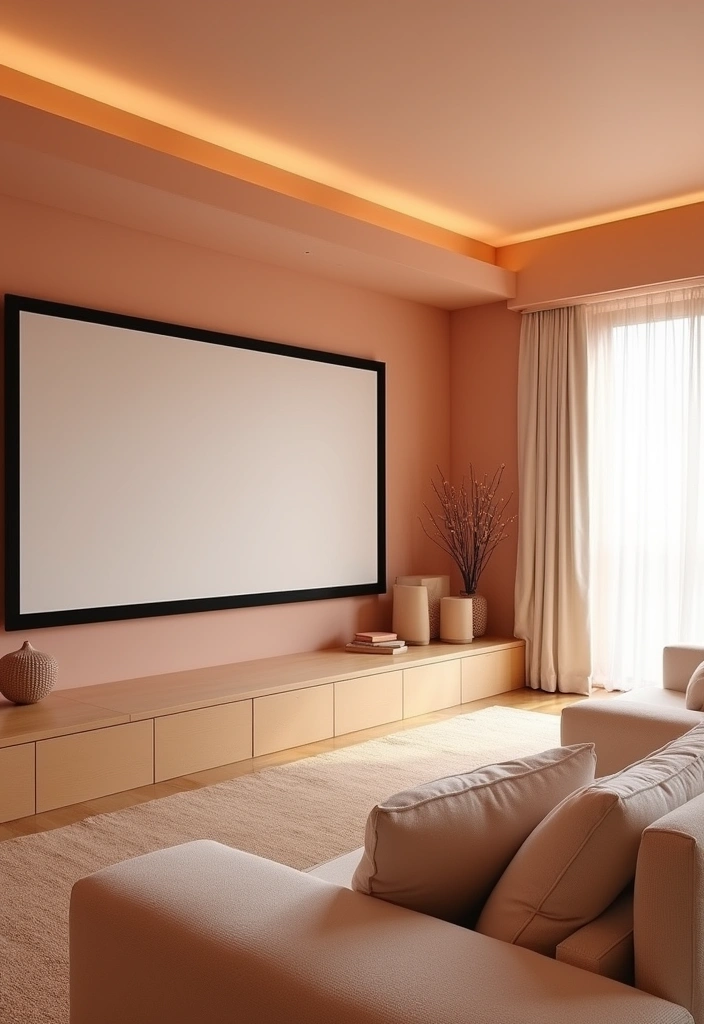 26 Best Paint Colors for Media Room That Will Transform Your Viewing Experience! - 12. Gentle Peach