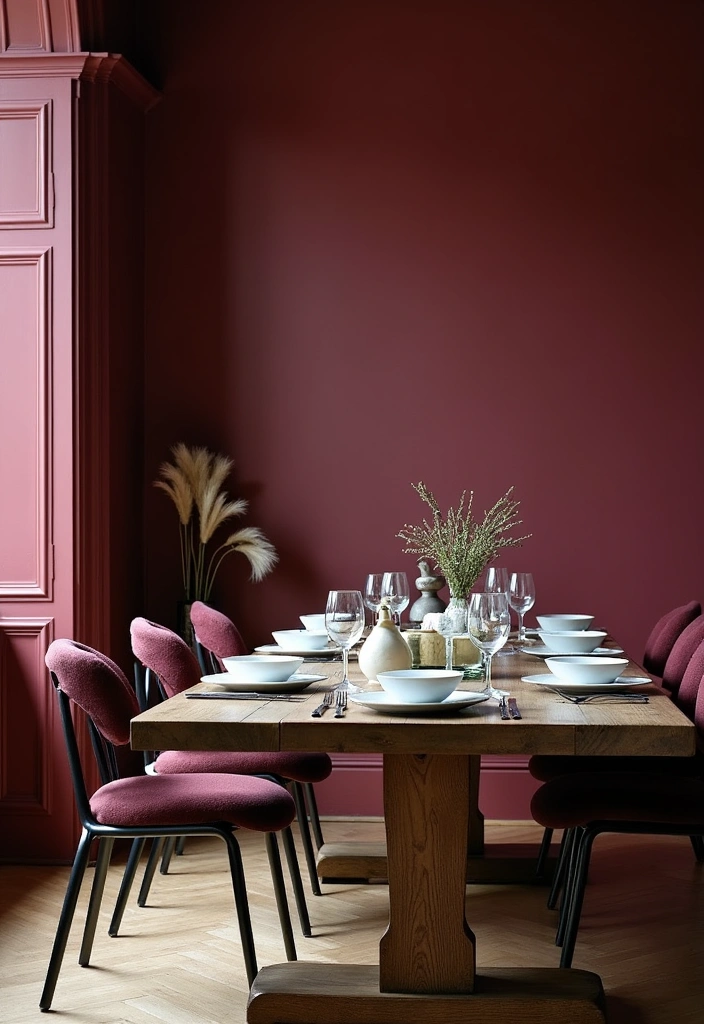 26 Best Modern Farmhouse Paint Colors That Will Transform Your Space! - 26. Rich Burgundy: Bold and Beautiful