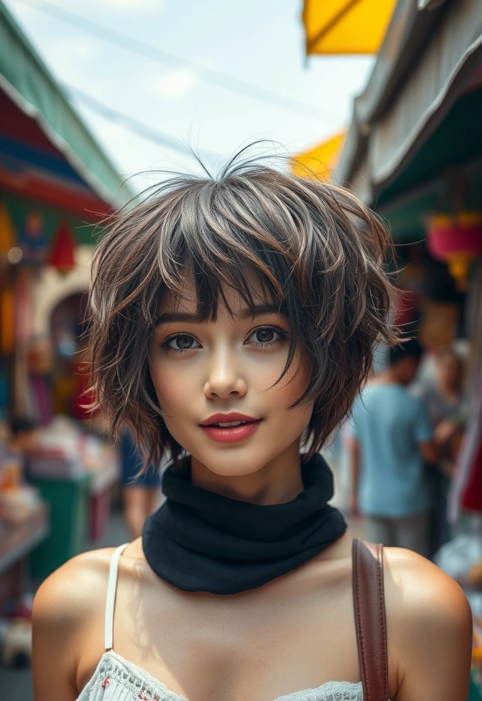 30 Stylish Hime Haircut Ideas That Will Make You Stand Out! - 6. Textured Hime Haircut