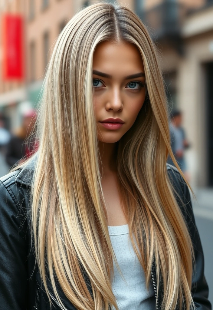 20 Stylish Hairstyles with Chunky Highlights That Will Turn Heads! - Bold Blonde Chunky Highlights