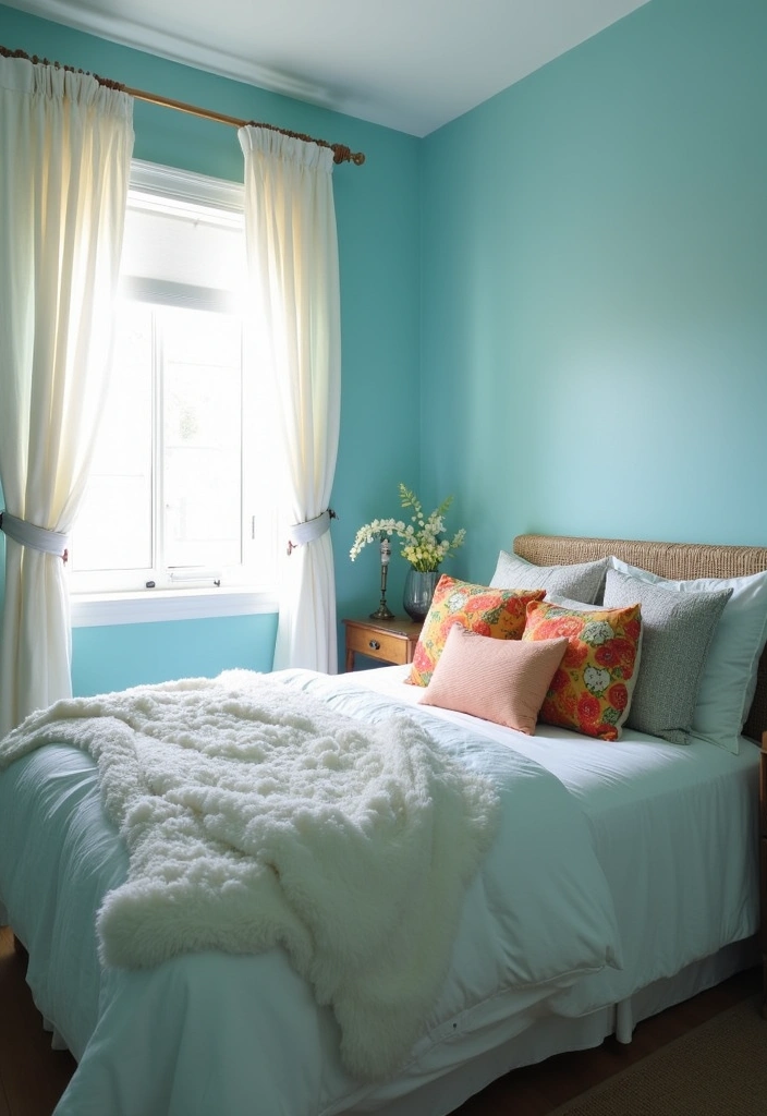 28 Best Paint Colors for Small Bedrooms That'll Make Your Space Feel Bigger! - 19. Ice Blue