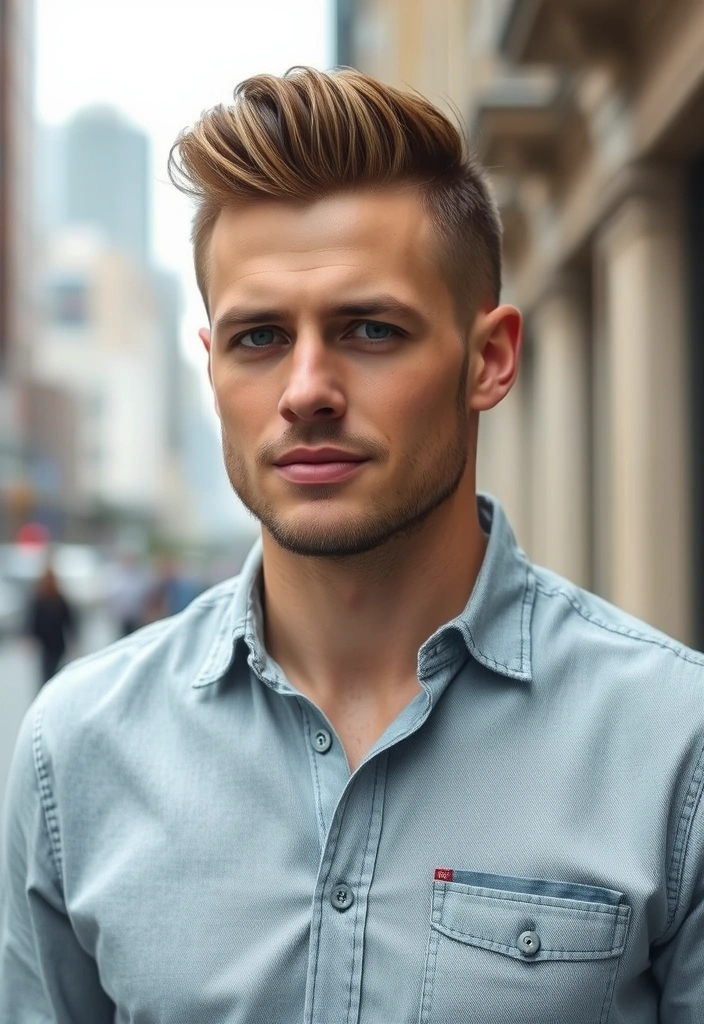 21 Best Boyfriend Hair Ideas That Will Make Him Look Irresistible! - 12. The Caesar Cut