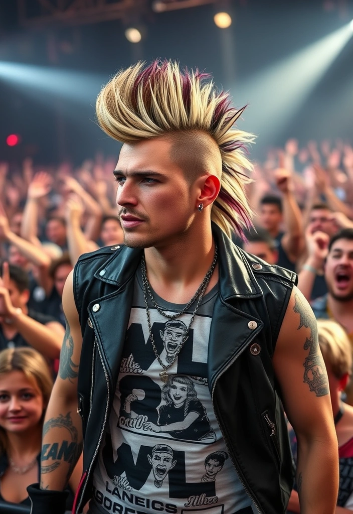 24 Classic Subtle Mullets for Men That Will Make You Rethink Your Hair Game! - 16. The Mohawk Mullet