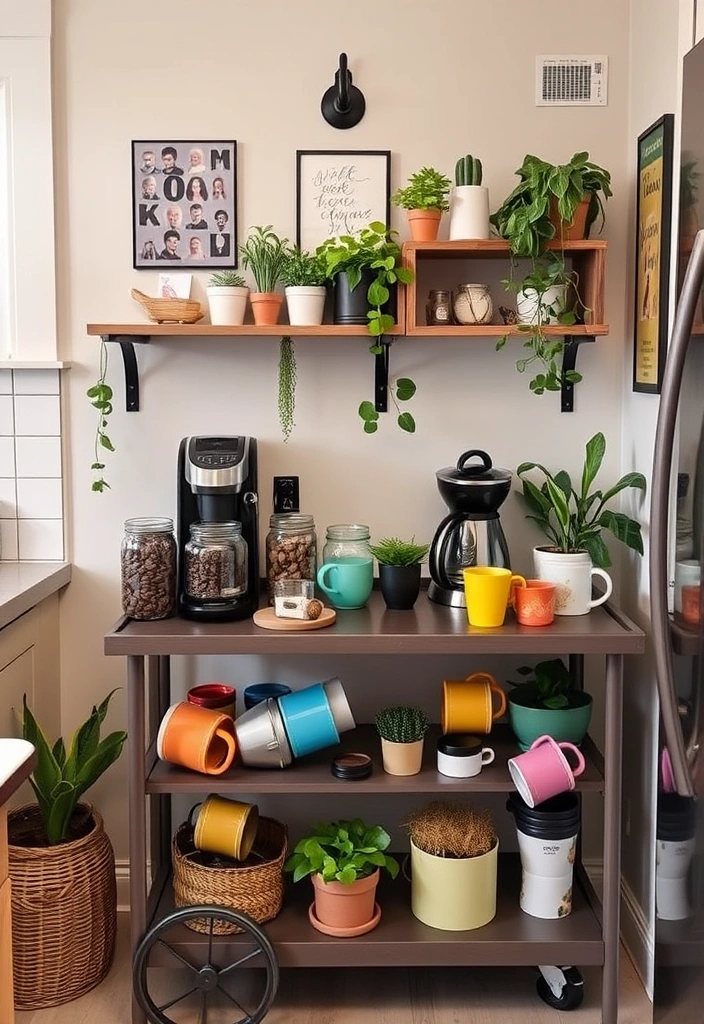 20 Clever Small Kitchen Ideas That Will Maximize Your Space Like Never Before! - 18. Create a Coffee Nook