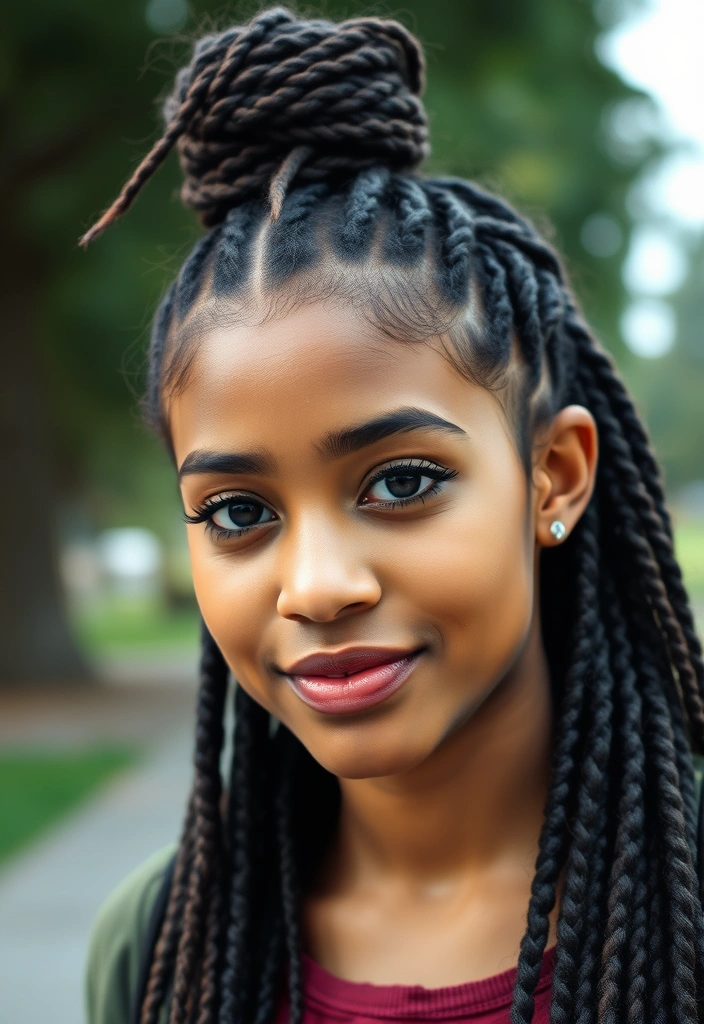 24 Nonchalant Dreadhead Styles That'll Make You Look Effortlessly Cool! - 1. The Classic Dread Bun