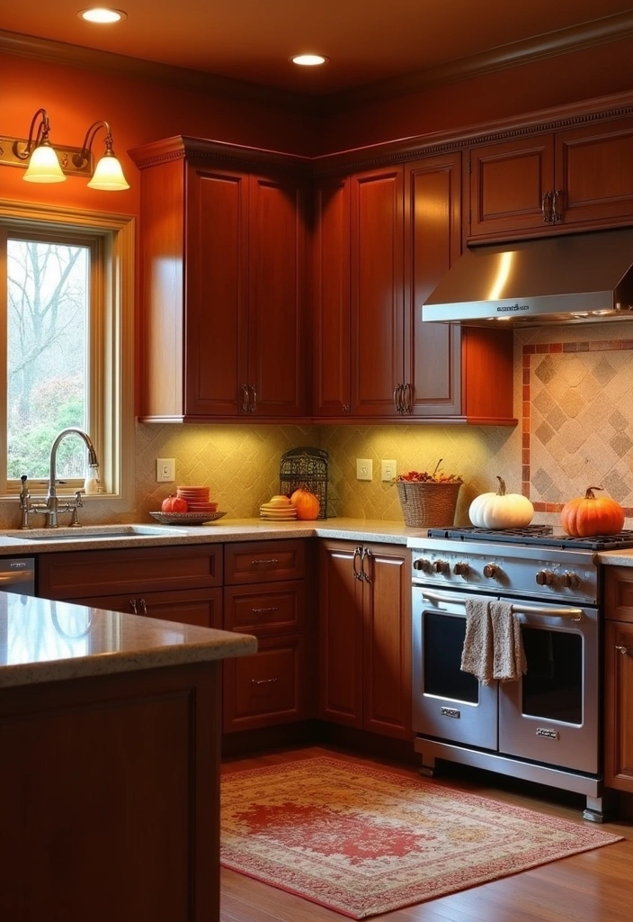 25 Stunning Paint Colors for Cherry Cabinets That Will Transform Your Kitchen! - 12. Burnt Orange